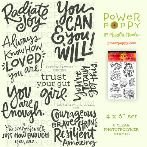 M-Powering Words Stamp Set