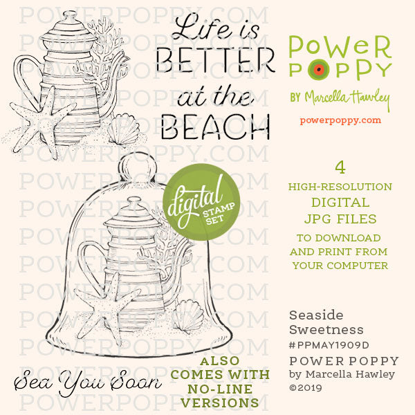Seaside Sweetness Digital Stamp Set