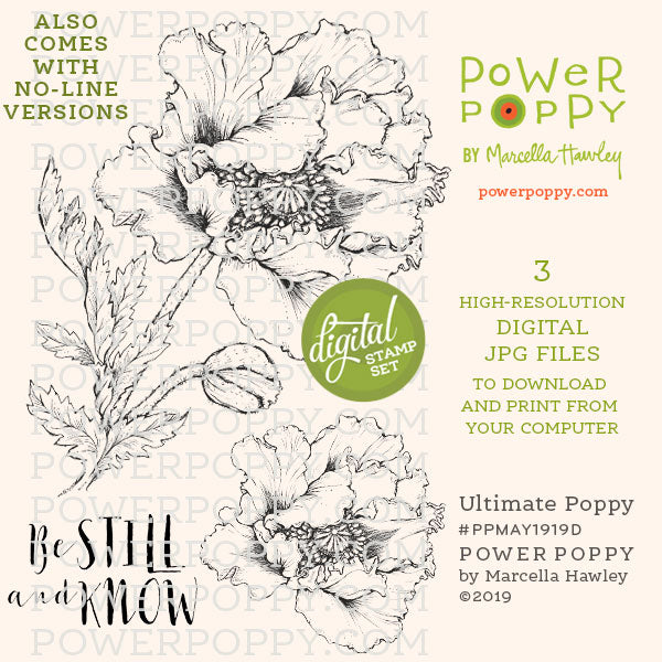 Ultimate Poppy Digital Stamp Set