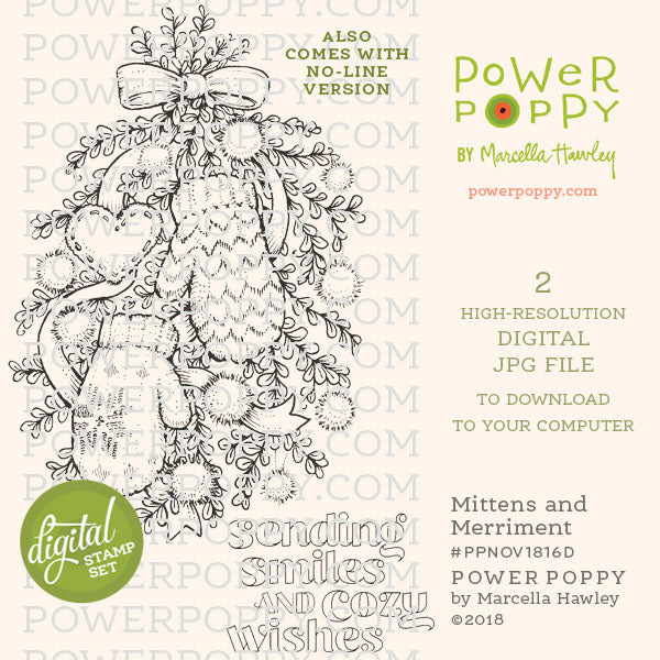 Mittens and Merriment Digital Stamp Set