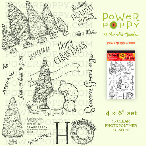Bottlebrush Holiday Stamp Set