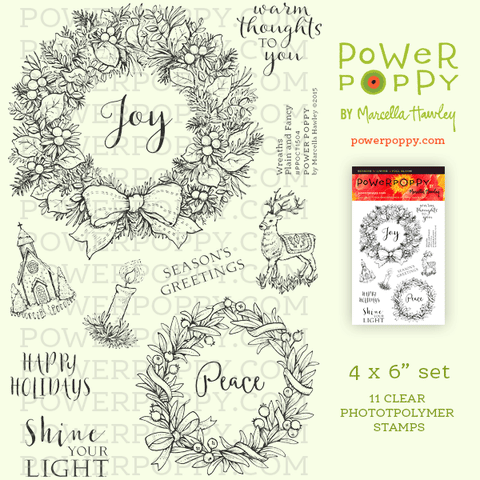 Wreaths Plain and Fancy Stamp Set