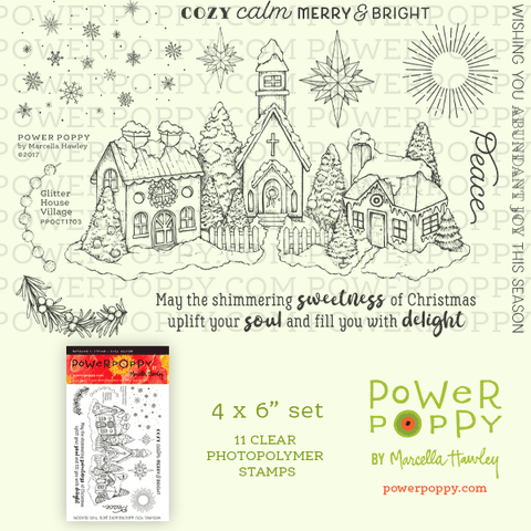 Glitter House Village Stamp Set