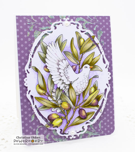 Heavenly Peace Dove Digital Stamp Set