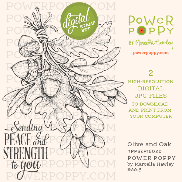 Olive and Oak Digital Stamp Set