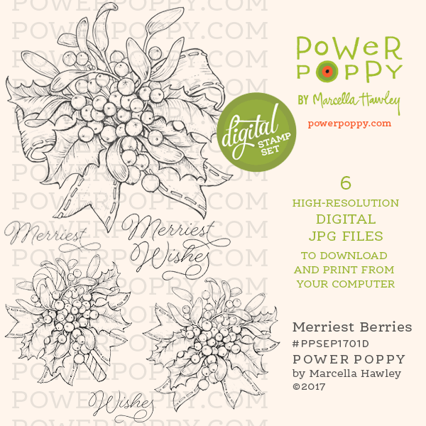 Merriest Berries Digital Stamp Set