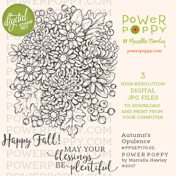Autumn's Opulence Digital Stamp Set