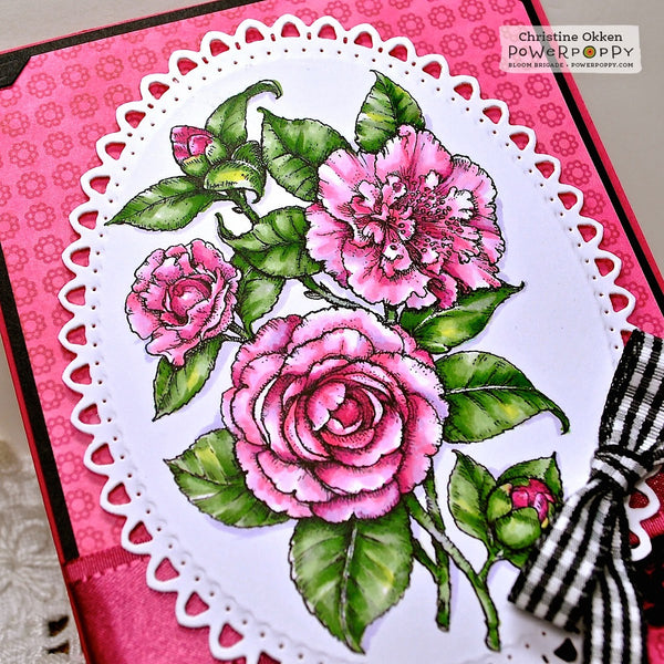 Camellias Digital Stamp Set
