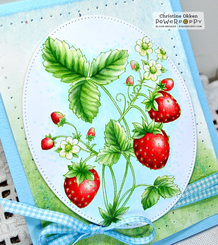 Juicy Strawberries Digital Stamp Set
