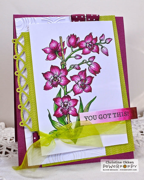 Orchids Rock Stamp Set