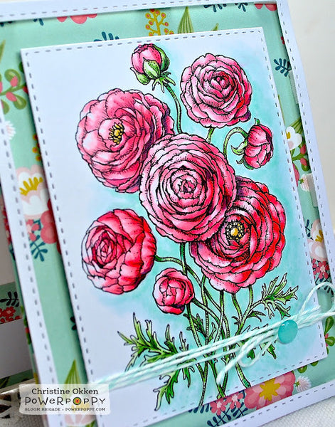 Ranunculus Digital Stamp Set