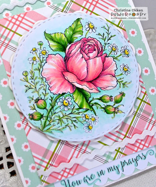 Rose and Chamomile Digital Stamp Set