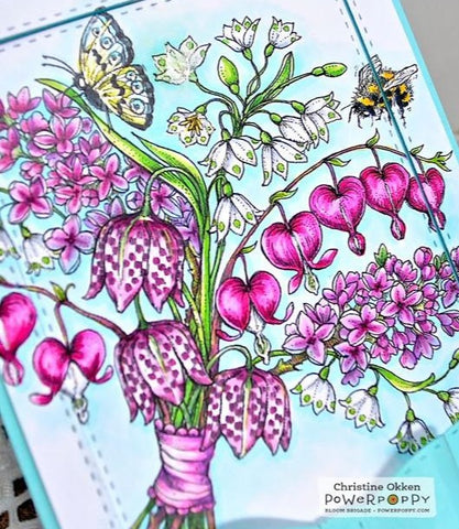 Spring Meadow Bouquet Digital Stamp Set