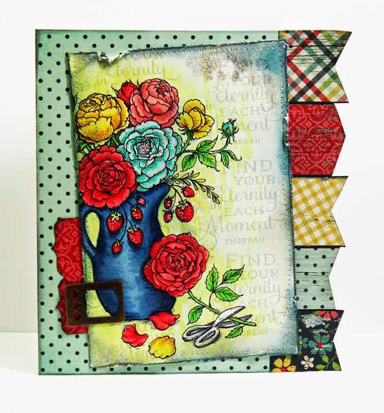 Arranging Roses Digital Stamp Set