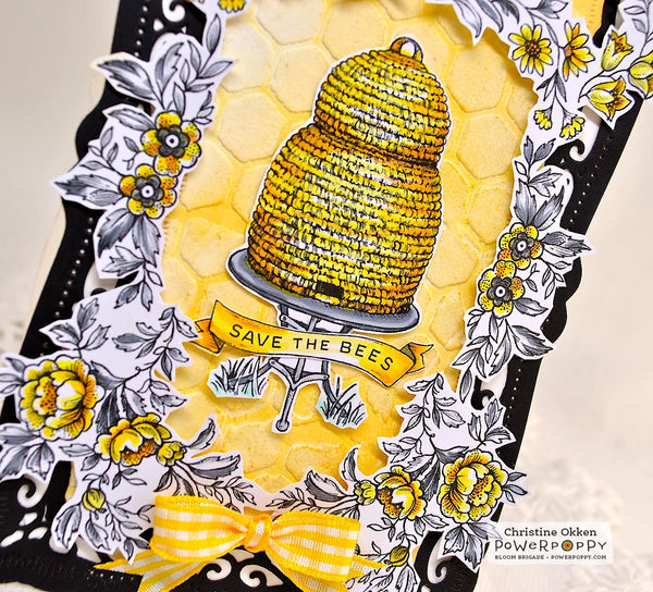 Bee Kind Toile Stamp Set