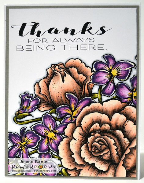 Flower Bomb Digital Stamp Set