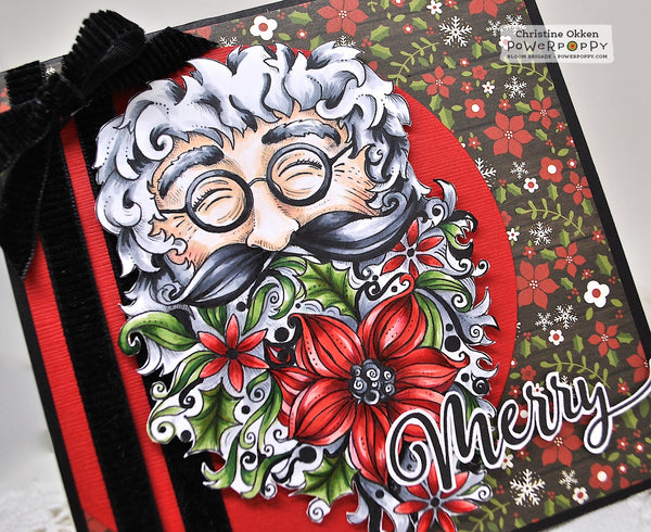 Flowering Santa Stamp Set