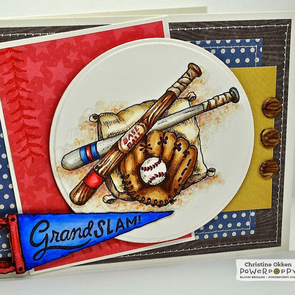 Baseball Vignette Digital Stamp Set