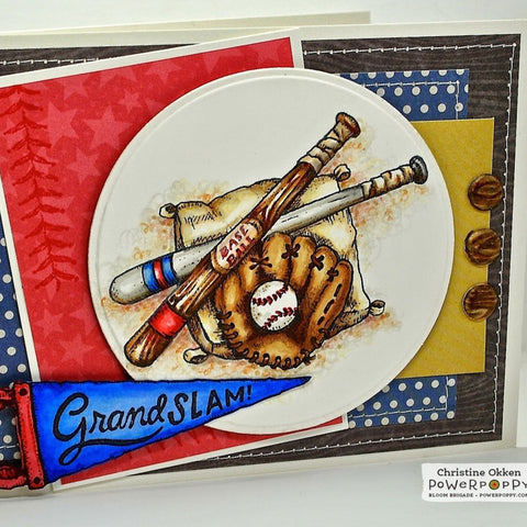 Baseball Vignette Digital Stamp Set