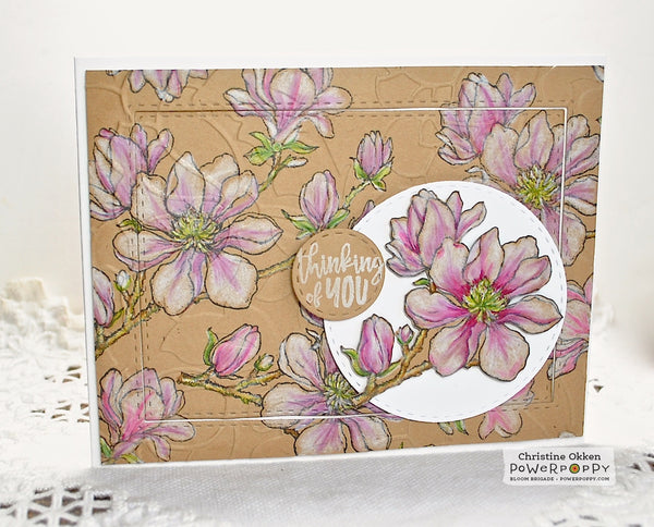 Saucer Magnolia Digital Stamp Set
