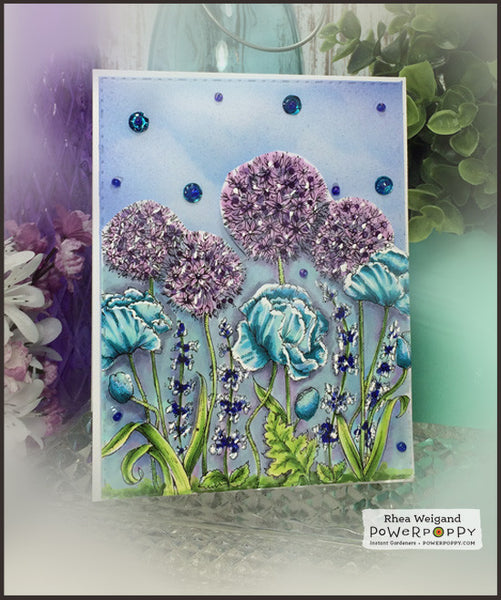 Garden Fireworks Digital Stamp Set