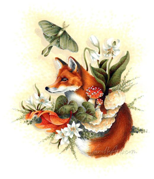 The Fox and the Moth Digital Stamp Set