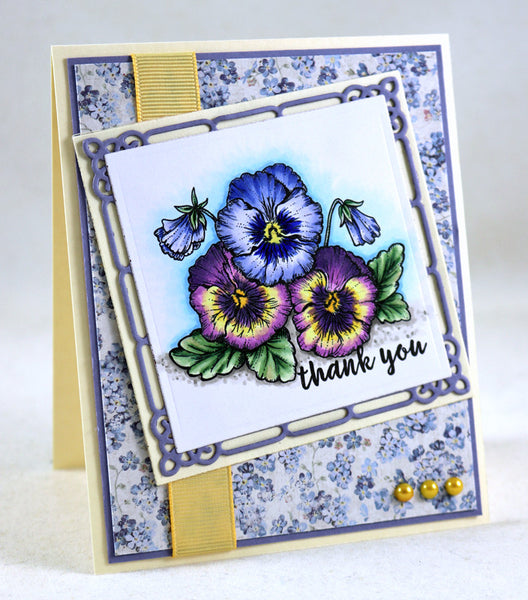 Pansies Digital Stamp Set