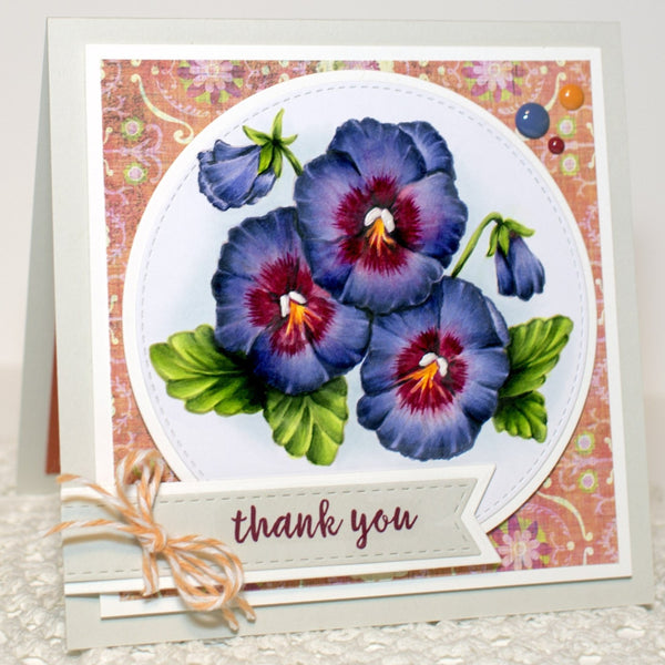 Pansies Digital Stamp Set
