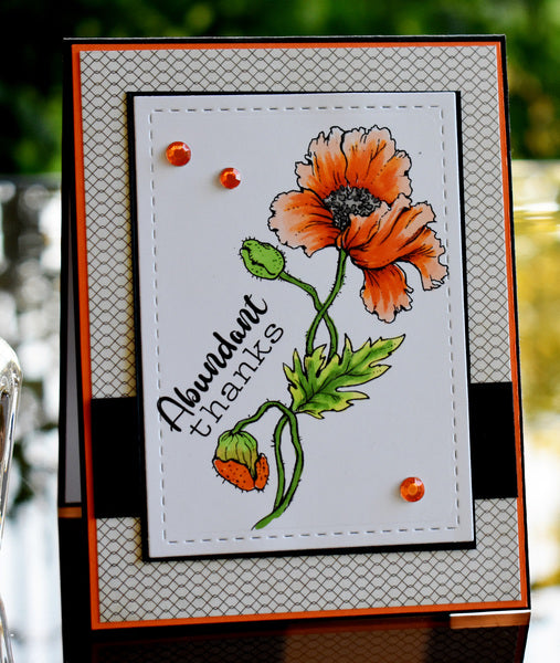 Perfect Poppies Digital Stamp Set