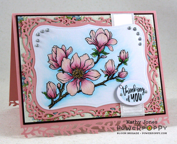 Saucer Magnolia Digital Stamp Set