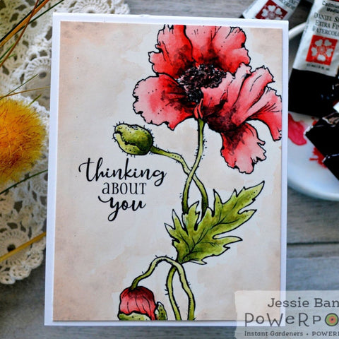 Perfect Poppies Digital Stamp Set