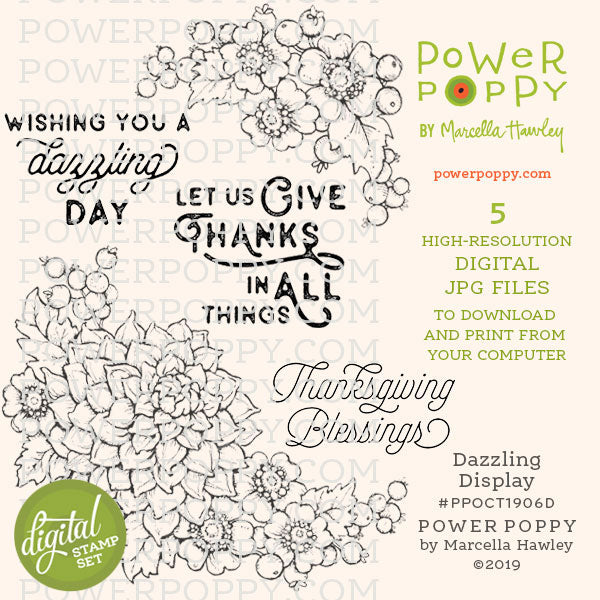 Dazzling Display Digital Stamp Set