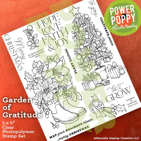 Garden of Gratitude Clear Polymer Stamp Set