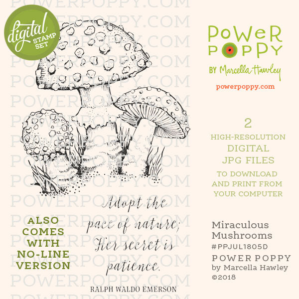 Miraculous Mushrooms Digital Stamp Set