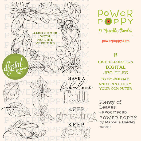 Plenty of Leaves Digital Stamp Set