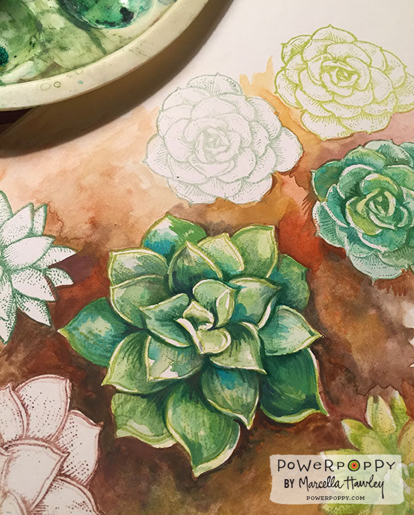 succulent stamp set So Succulent Digital Stamp Set