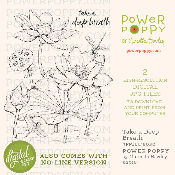 Take a Deep Breath Digital Stamp Set