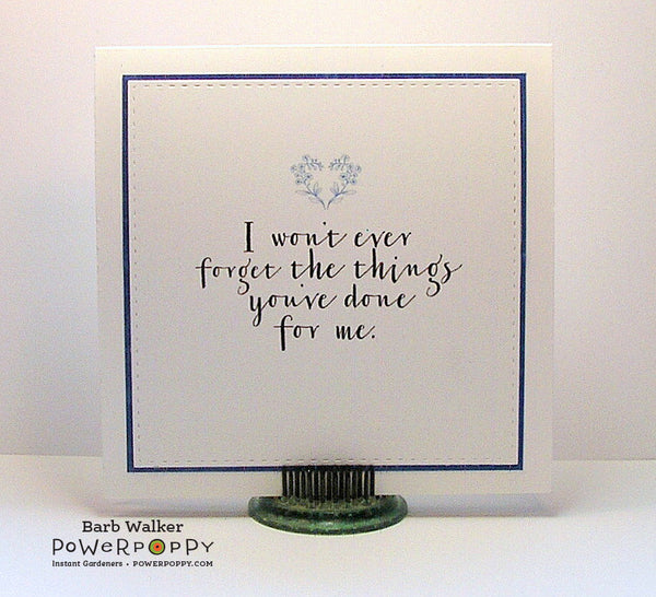 Forget-Me-Not Heart Digital Stamp Set