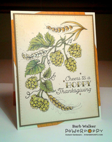 Hops and Barley Digital Stamp Set