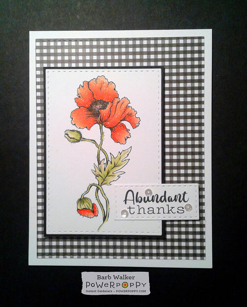 Perfect Poppies Digital Stamp Set