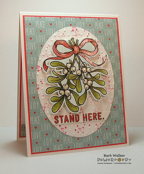 Stand Here (Under the Mistletoe) Digital Stamp Set