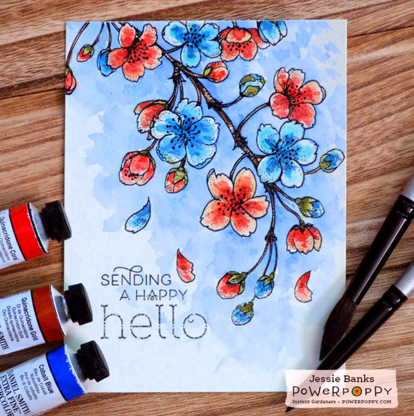 Blossoming Cherry Digital Stamp Set
