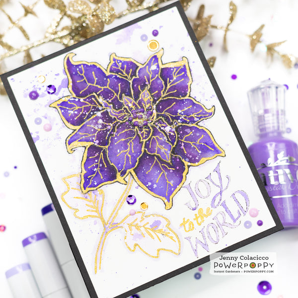 Poinsettia XL Digital Stamp Set