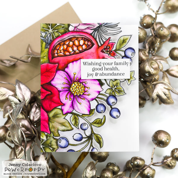 Joy to the World Bouquet Clear Polymer Stamp Set