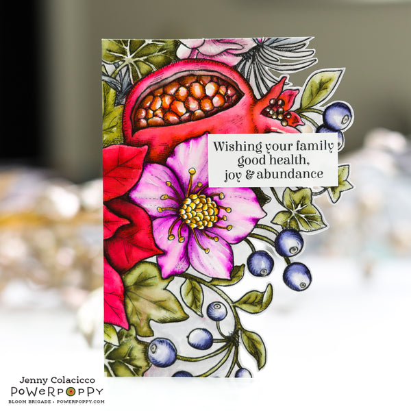 Joy to the World Bouquet Clear Polymer Stamp Set