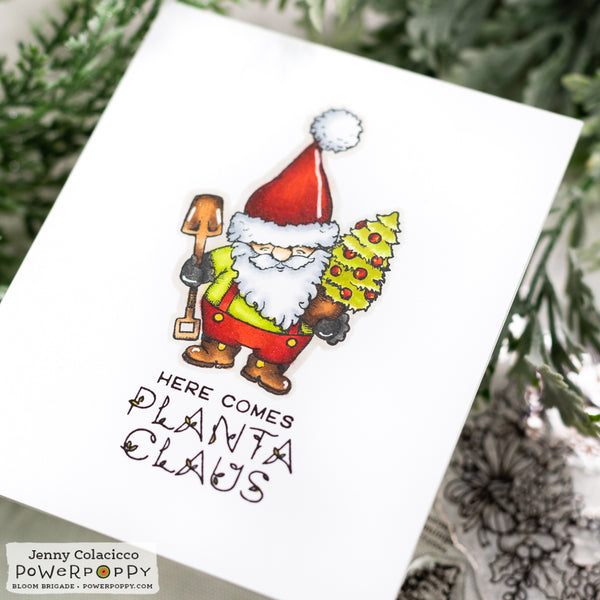 Season's Greenings: Planta Claus Digital Stamp Set