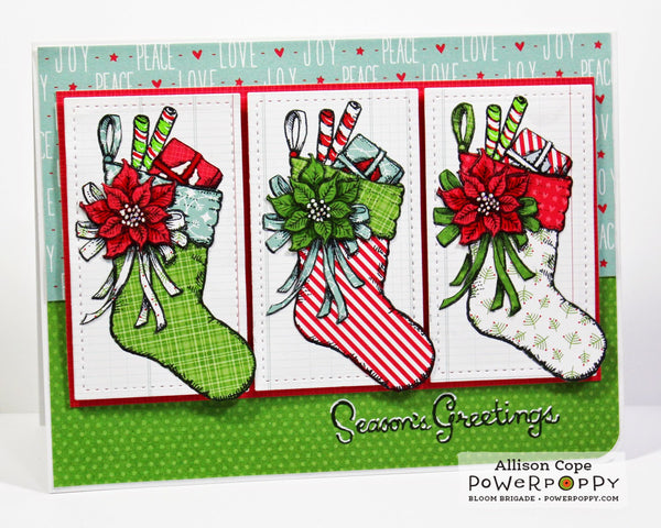 Poinsettia Stamp Set