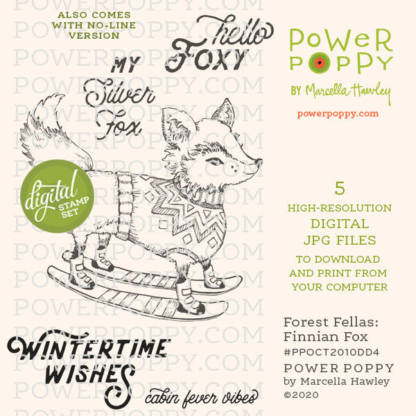 Forest Fellas: Finnian Fox Digital Stamp Set