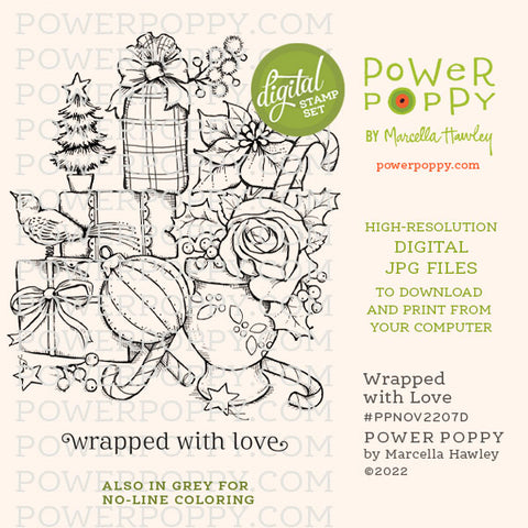 Wrapped with Love Digital Stamp Set