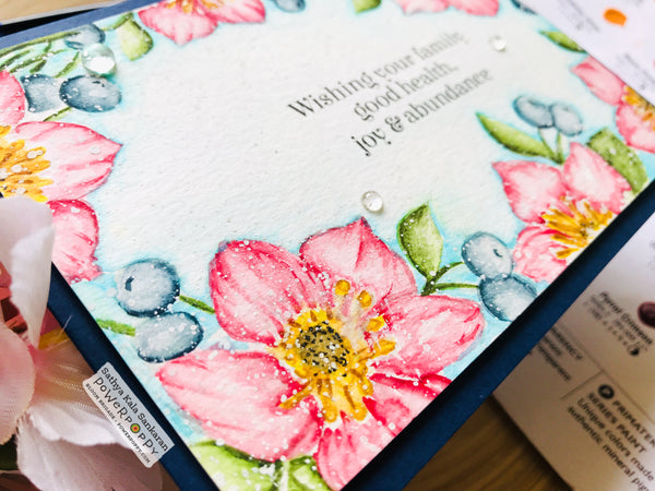 Joy to the World Bouquet Clear Polymer Stamp Set